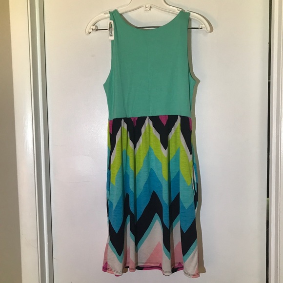 3 for $15 • Bellamie Mint and Print Girls Sundress - Picture 2 of 4